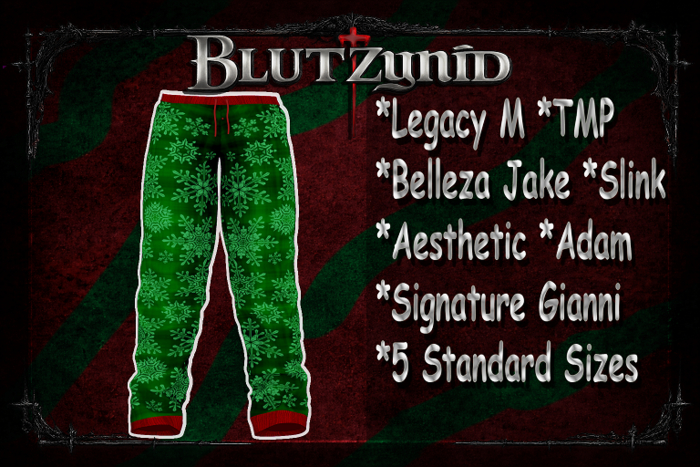 Green Snowflake Pjs M