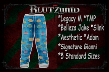 Blue Ornament Pjs M