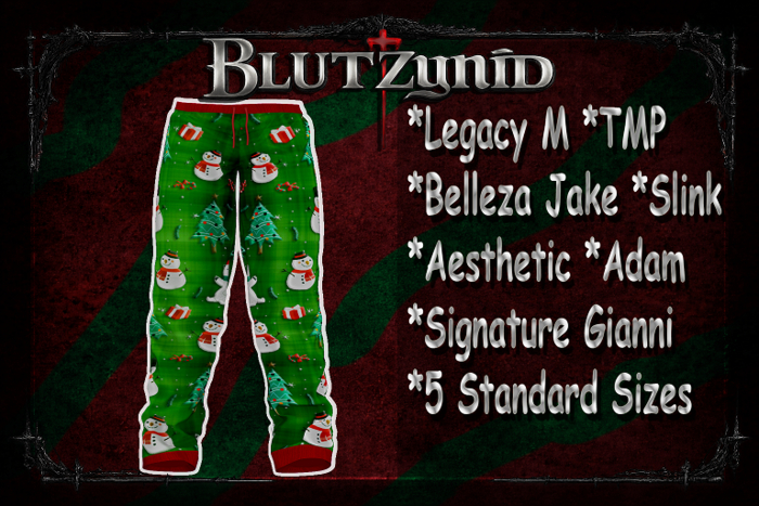 Green Snowman Pjs M