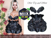 PROMOTION!!! InStyle SET Black  With Roses,Pearls,Glitter