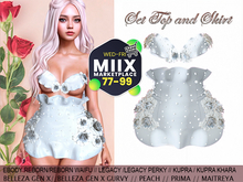 PROMOTION!!! InStyle SET  White With Roses,Pearls,Glitter
