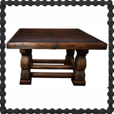 Old Heavy Wood Side Table