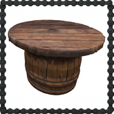 Old Barrel Table,Rustic table