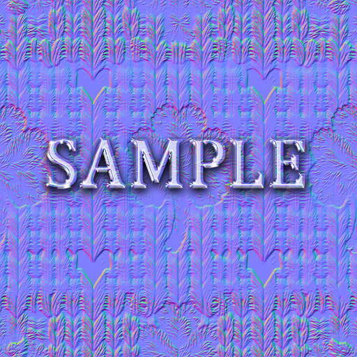 [ Knitted St Patricks Day Seamless 01 ] Normal Map - D