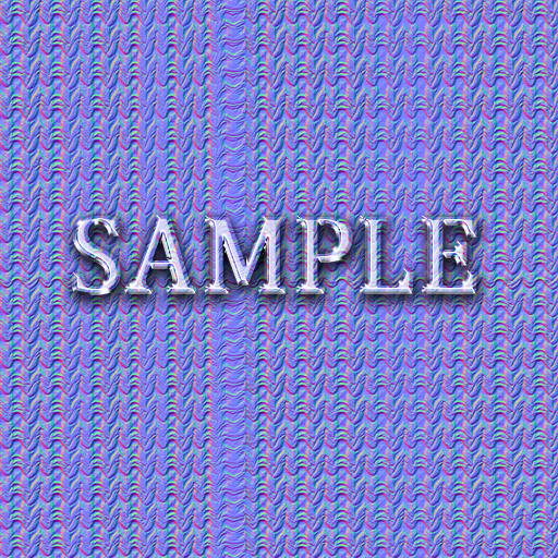 [ Knitted St Patricks Day Seamless 01 ] Normal Map - F