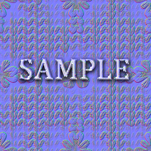 [ Knitted St Patricks Day Seamless 01 ] Normal Map - G