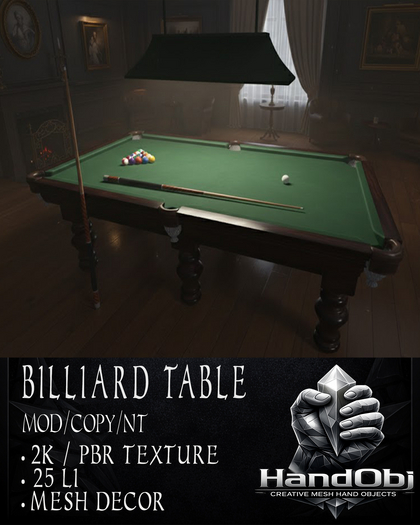 HandObj Billiard Table (unpack)