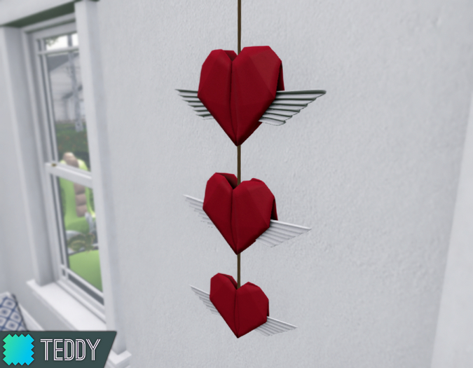 [TT] Valentines Origami Heart Mobile