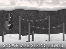 Magnetic - Snowflake String Lights
