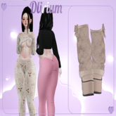 .::Dlirium::.Boot HoHo cream Pattern