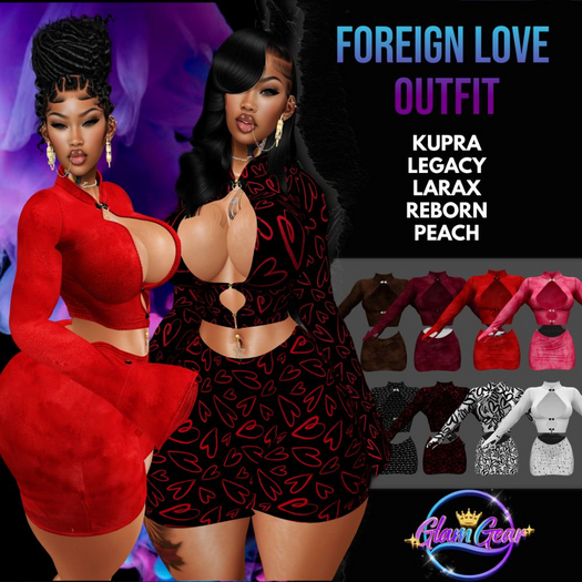 [GLAM GEAR] ~ FOREIGN LOVE OUTFIT VALENTINE FATPACK UNPACKER