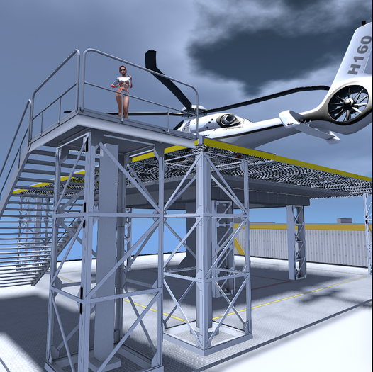 HeliPad Platform 18x15M (Tintable)