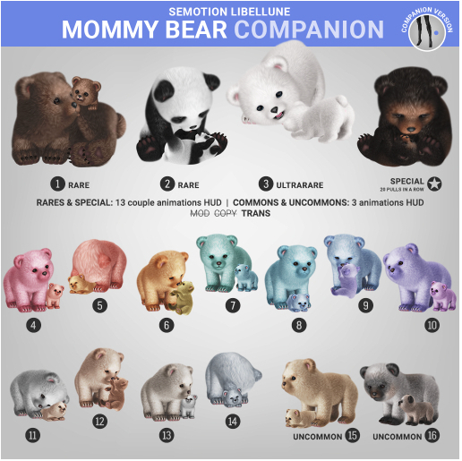 SEmotion Libellune Baby Panda Holdable UNCOMMON 15
