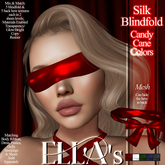 Ella's - Silk Blindfold Candy Cane Colors