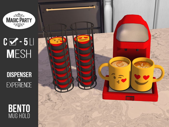 Duo Coffee Machine [LOVE Emoji Breakfast] [BENTO]