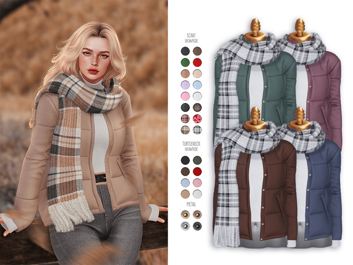 -Sorumin- Puffer Jacket -Muted Pack-