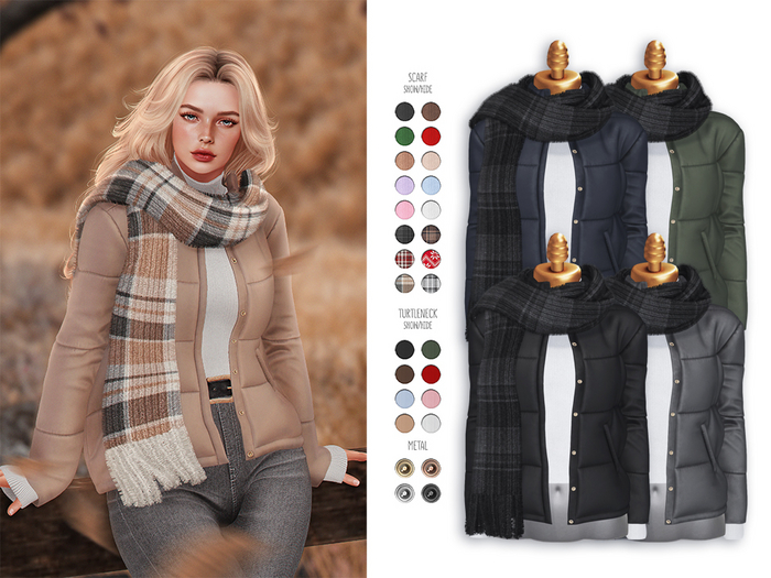 -Sorumin- Puffer Jacket -Dark Pack-