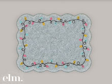 Elm. Holly Jolly Bathmats//String Lights