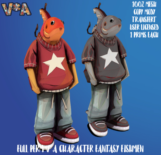 FULL PERM V*A CHARACTER FANTASY FISHMEN