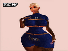 [T.C.W] REEKKA FIT-NVY BLUE DIOR-