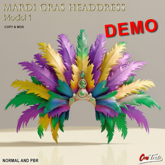 [ConTrato] Mardi Gras Headdress Model 1 DEMO