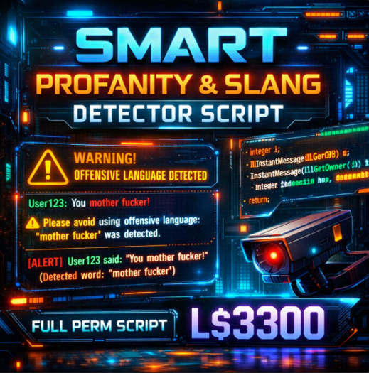 Smart Profanity & Slang Detector Script | Real-Time Chat Monitoring | Full Permission | Owner Alerts