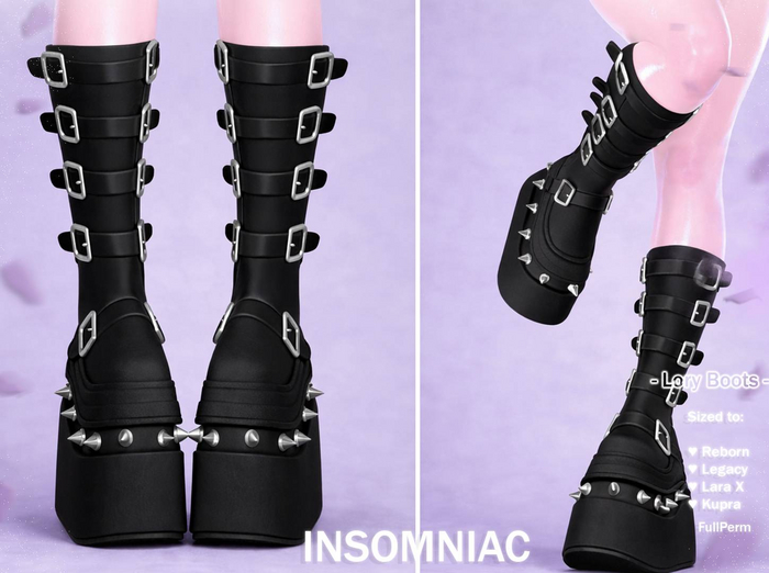 'INSOMNIAC' - Lory Boots {MEGAPACK + DAE & FBX}