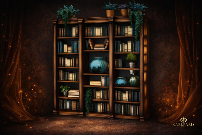 Library Serenity – Cozy Reading Room Decor Set