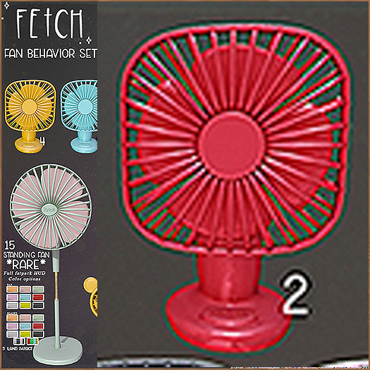 2. [Fetch] Fan Behavior - Desk Fan - Red (Rez me)