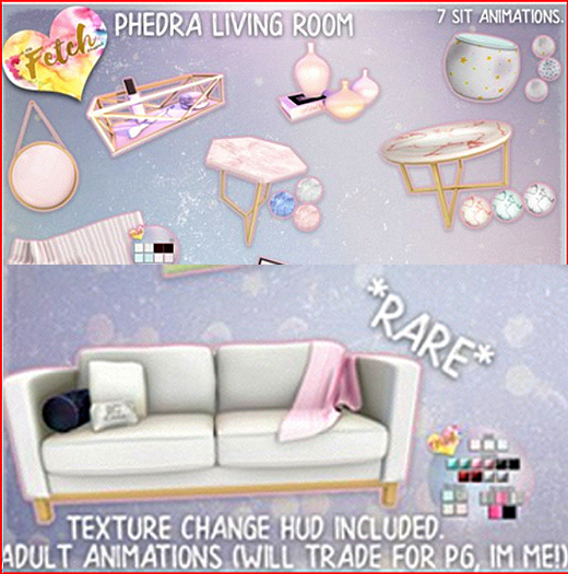[Fetch] Phedra Sofa (ADULT) RARE (Rez me to unpack)