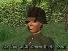 Bad Kitty WWI German M1916 Steel Helmet Camo A (V)