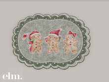 Elm. Holly Jolly Bathmats//Gingerbread Fam