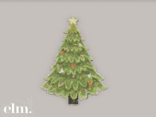 Elm. Holly Jolly Bathmats//Christmas Tree