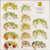 *LODE* Head Accessory - Les Fleurs d'Automne II [fresh pink] Hair Flowers, Floral Head Dress