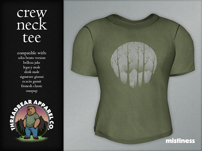 [threadbear] crew neck tee - mistiness