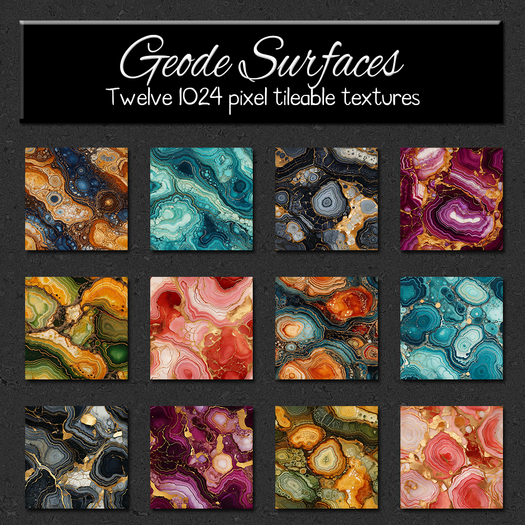 *Wallflowers* Geode Surfaces