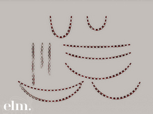 Elm. Giselle Garland [Red & White]