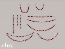Elm. Giselle Garland [Pink & Red]