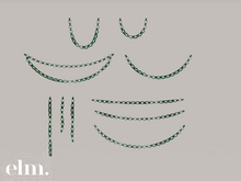 Elm. Giselle Garland [Blue & Green]
