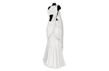 {Zaara} Anchal Sari-gown *ivory*
