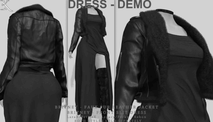 E.K - Britney - Front Slit Dress - DEMO {ADD - ME }