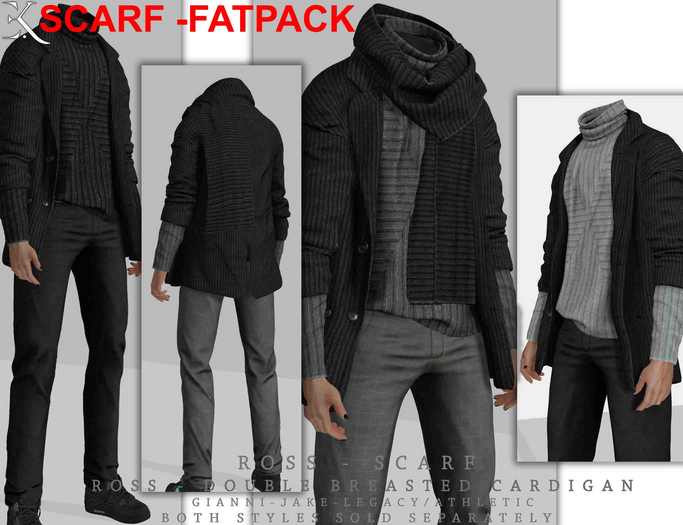 E.K - Ross - Scarf - FATPACK {ADD - ME}