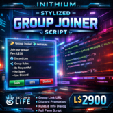 Stylized Group Joiner Script for Second Life | Dialog-Based Group Invite with URL, Discord & Rules | Full Perm LSL