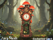 ZM PBR Enchanted Forest Clock FULL PERM MESH