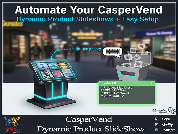 ASK - CasperVend Dynamic Product Slide Show