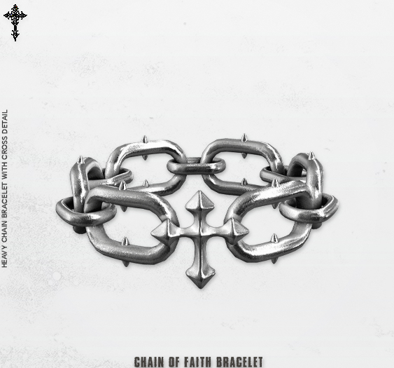 V/ CHAIN OF FAITH BRACELET