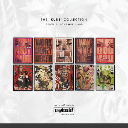 [e!] Framed Posters: The "KUNT" Collection! [Fatpack]