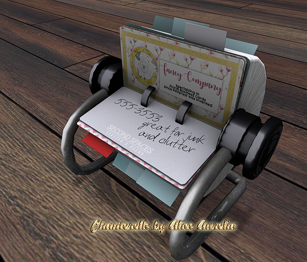 Second Spaces - Vintage Office - Rolodex