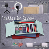 Second Spaces - Beauty Vlogger - palettes for review