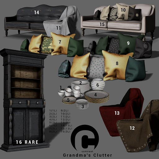 Contrast - Grandma's Clutter 1